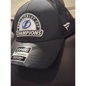 Fanatics 2021 Stanley Cup Champions Locker Room Adjustable Trucker Hat -...